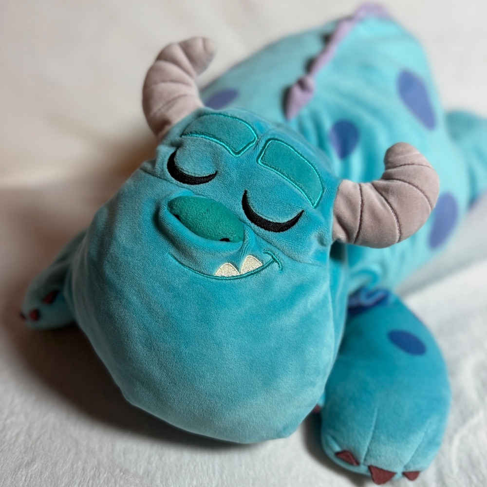 Monsters, Inc. Blue Lay Flat Sleeping Plush Sully Cuddle Pillow -Disney Store